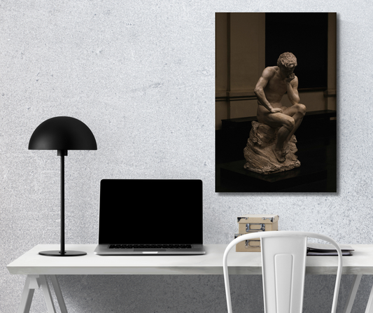 The Silent Philosopher – Premium Metal Poster