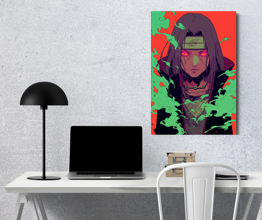 The Silent Sacrifice: Itachi Uchiha - Premium Metal Poster