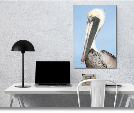 The Coastal Sentinel: A Study in Stillness - Premium Metal Poster