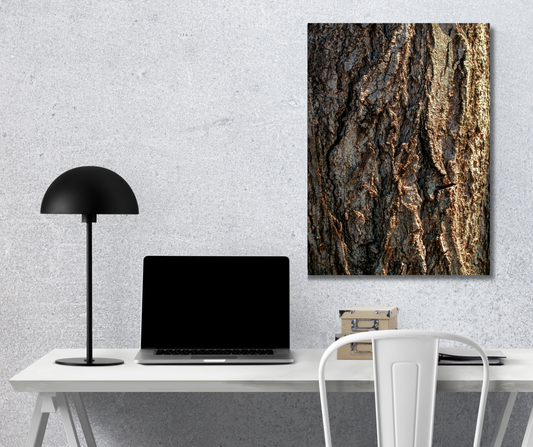 The Ancient Topography of Silent Giants: - Premium Metal Poster