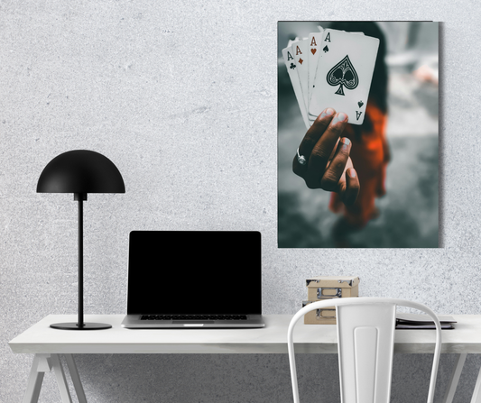 The Unbeatable Hand of a Silent Maverick: - Premium Metal Poster