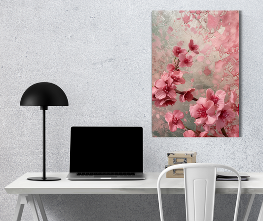 Sakura Serenity: The Ethereal Bloom - Premium Metal Poster