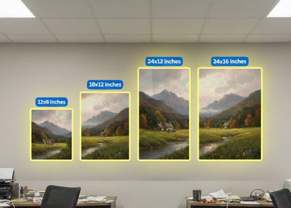 "Velvet Vortex: Deep Ruby Abstract - Premium Metal Poster