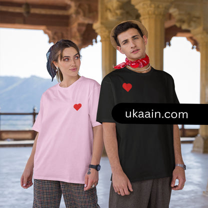 The Heartbeat Duo: Signature Oversized Tshirt Men+Women