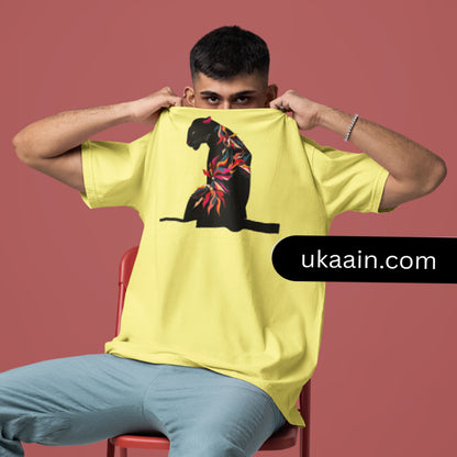 Premium The Neon Panther Oversized T-Shirt