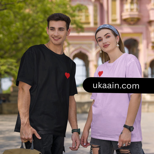 The Heartbeat Duo: Signature Oversized Tshirt Men+Women