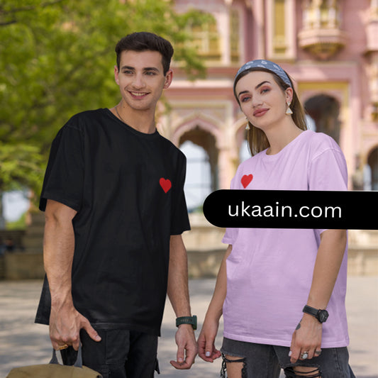 The Heartbeat Duo: Signature Oversized Tshirt Men+Women