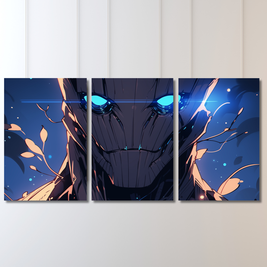 Titan: Cyber-Droid Aesthetic - Premium Metal Poster