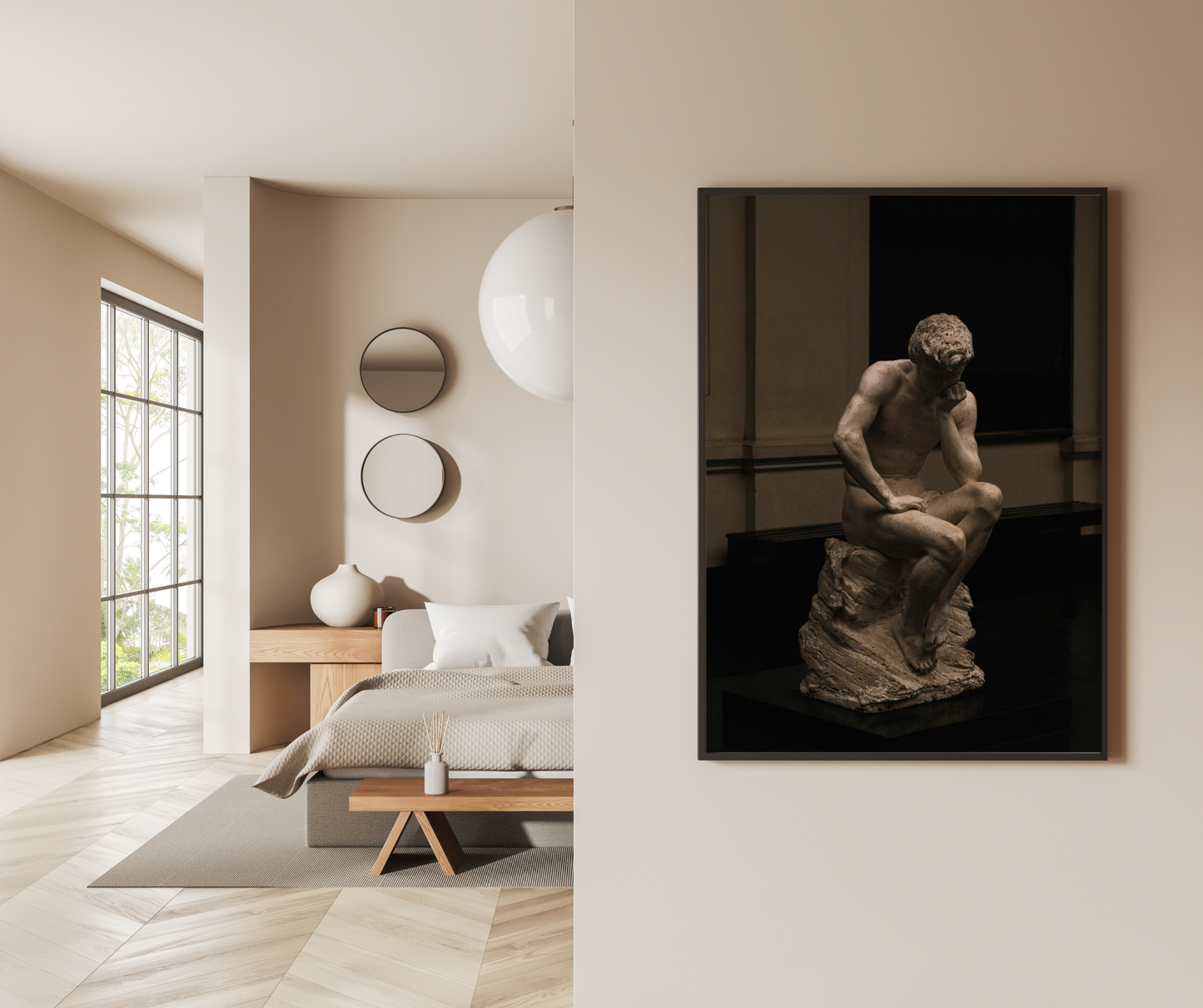 The Silent Philosopher – Premium Metal Poster