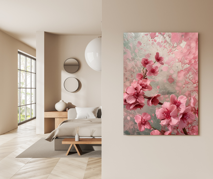 Sakura Serenity: The Ethereal Bloom - Premium Metal Poster