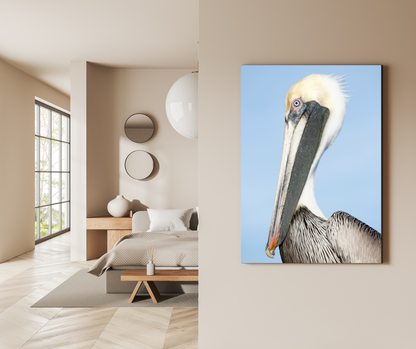 The Coastal Sentinel: A Study in Stillness - Premium Metal Poster