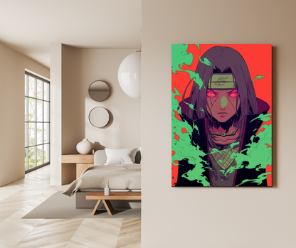 The Silent Sacrifice: Itachi Uchiha - Premium Metal Poster
