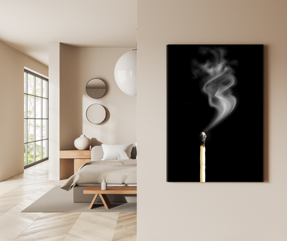 The Lingering Soul of a Dying Flame - Premium Metal Poster