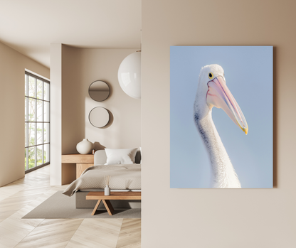 The Serene Majesty of the Coastal Skies - Premium Metal Poster