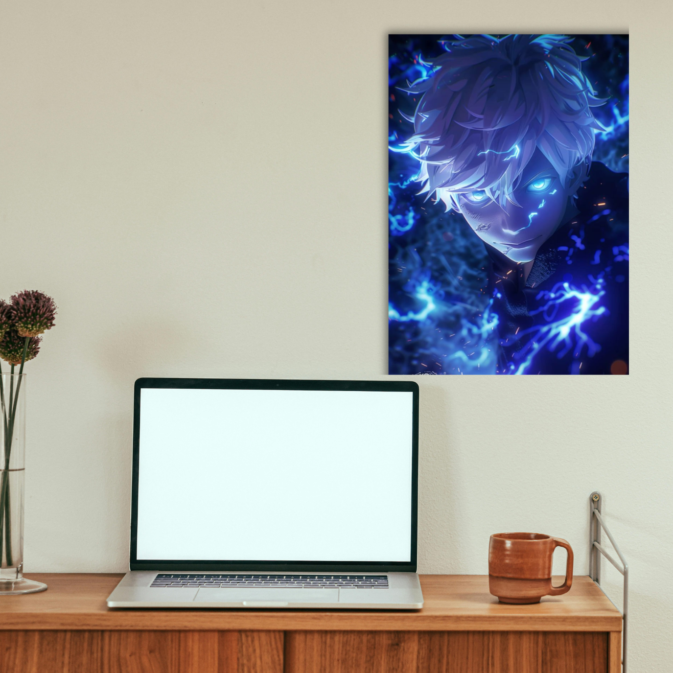 Satoru Gojo: The Six Eyes Transcendence - Premium Metal Poster