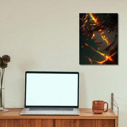 Spectral Spark: The Prism Soul - Premium Metal Poster