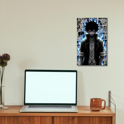 Dabi: The Blue Inferno Manga Edition - Premium Metal Poster