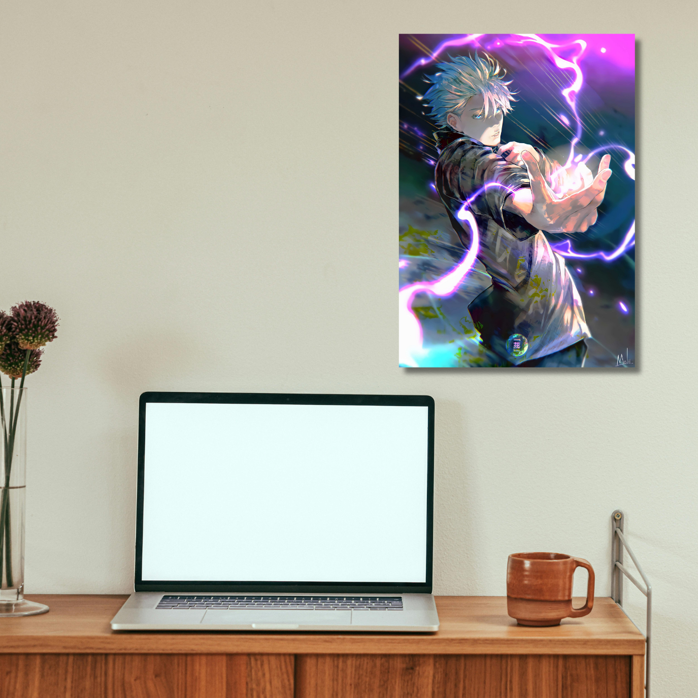 Hollow Purple Surge - Premium Metal Poster