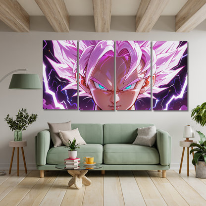 Goku Rose: Divine Retribution - Premium Metal Poster