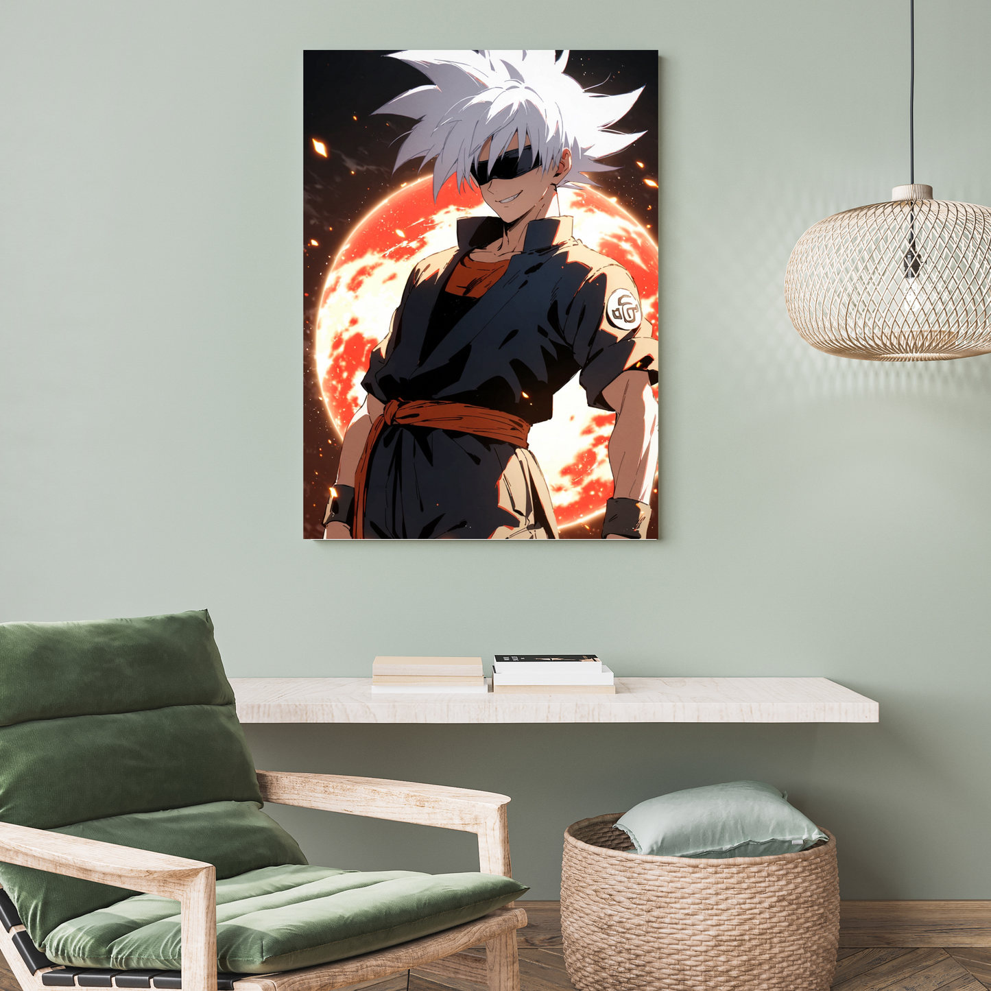 Gojo-Ku: The Infinite Saiyan - Premium Metal Poster