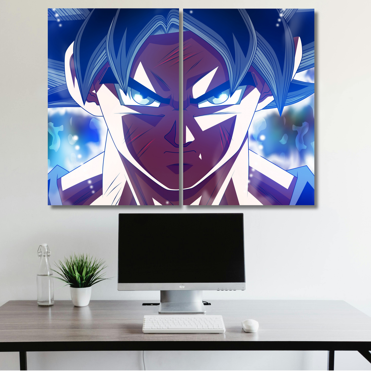 Son Goku: The Ultra Instinct Gaze - Premium Metal Poster