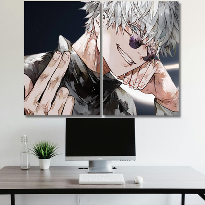 Satoru Gojo: The Infinite Confidence - Premium Metal Poster