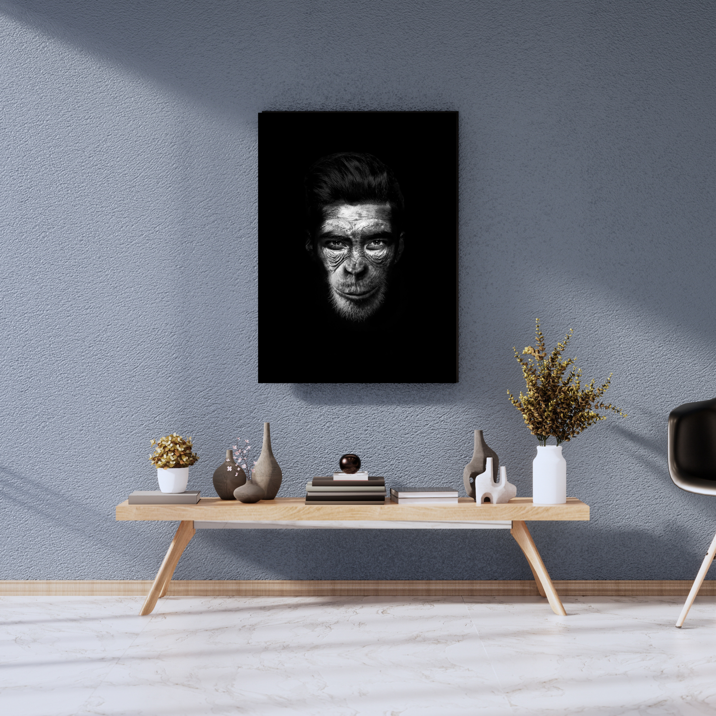 "The Primal Reflection of the Modern Soul - Premium Metal Poster