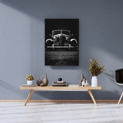 The Noir Classic: Midnight Phantom - Premium Metal Poster