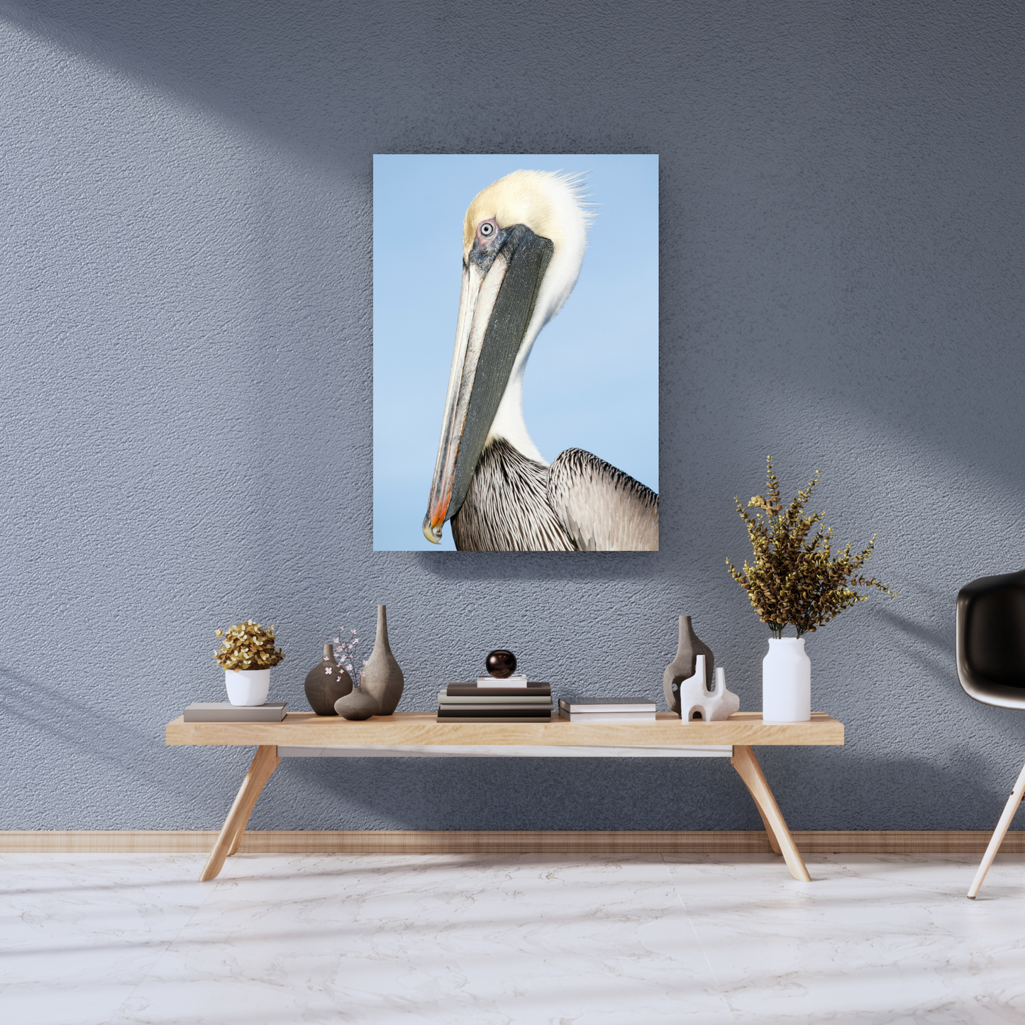 The Coastal Sentinel: A Study in Stillness - Premium Metal Poster