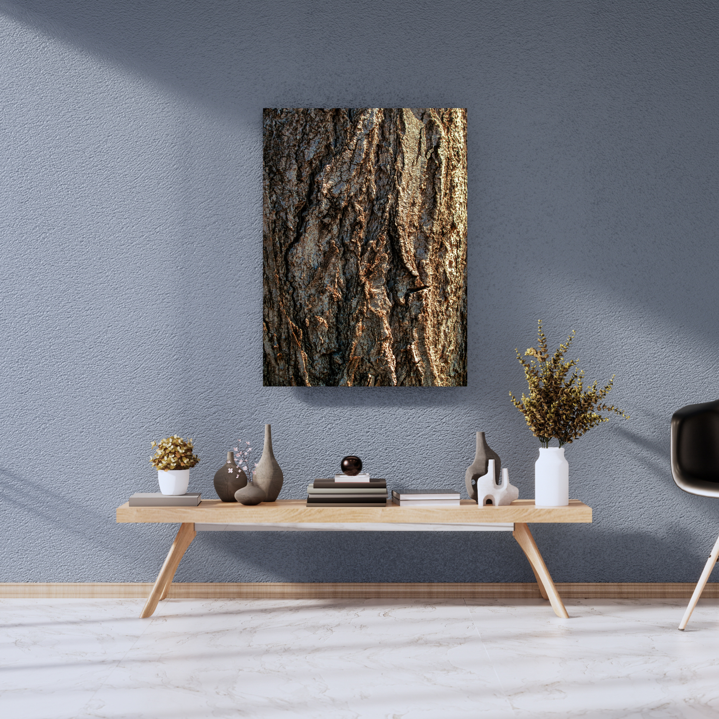 The Ancient Topography of Silent Giants: - Premium Metal Poster