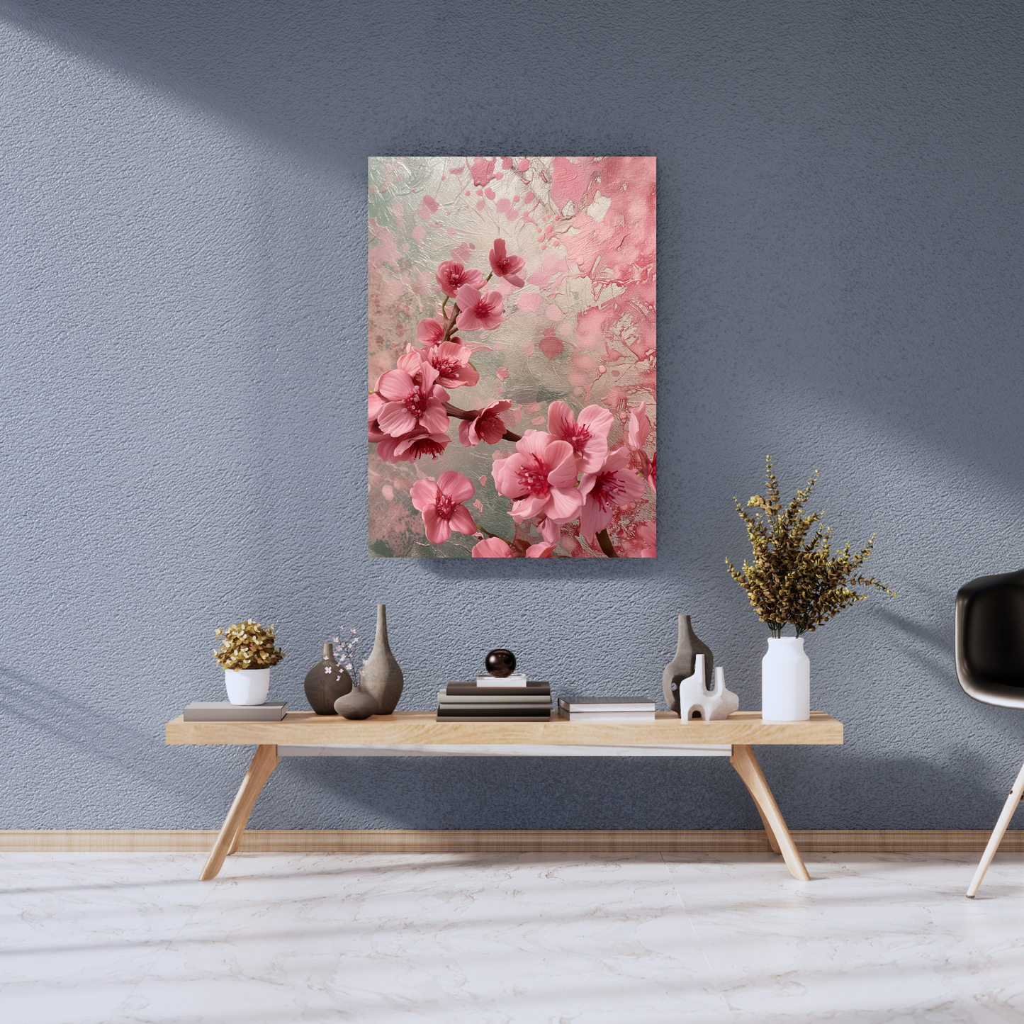 Sakura Serenity: The Ethereal Bloom - Premium Metal Poster
