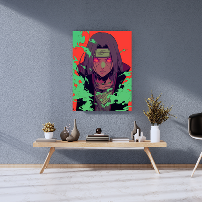 The Silent Sacrifice: Itachi Uchiha - Premium Metal Poster