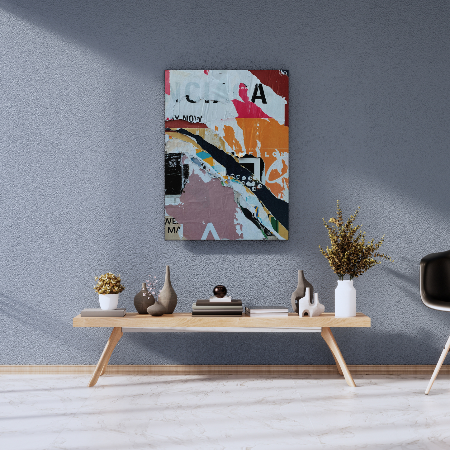 The Urban Echo of Torn Memories - Premium Metal Poster