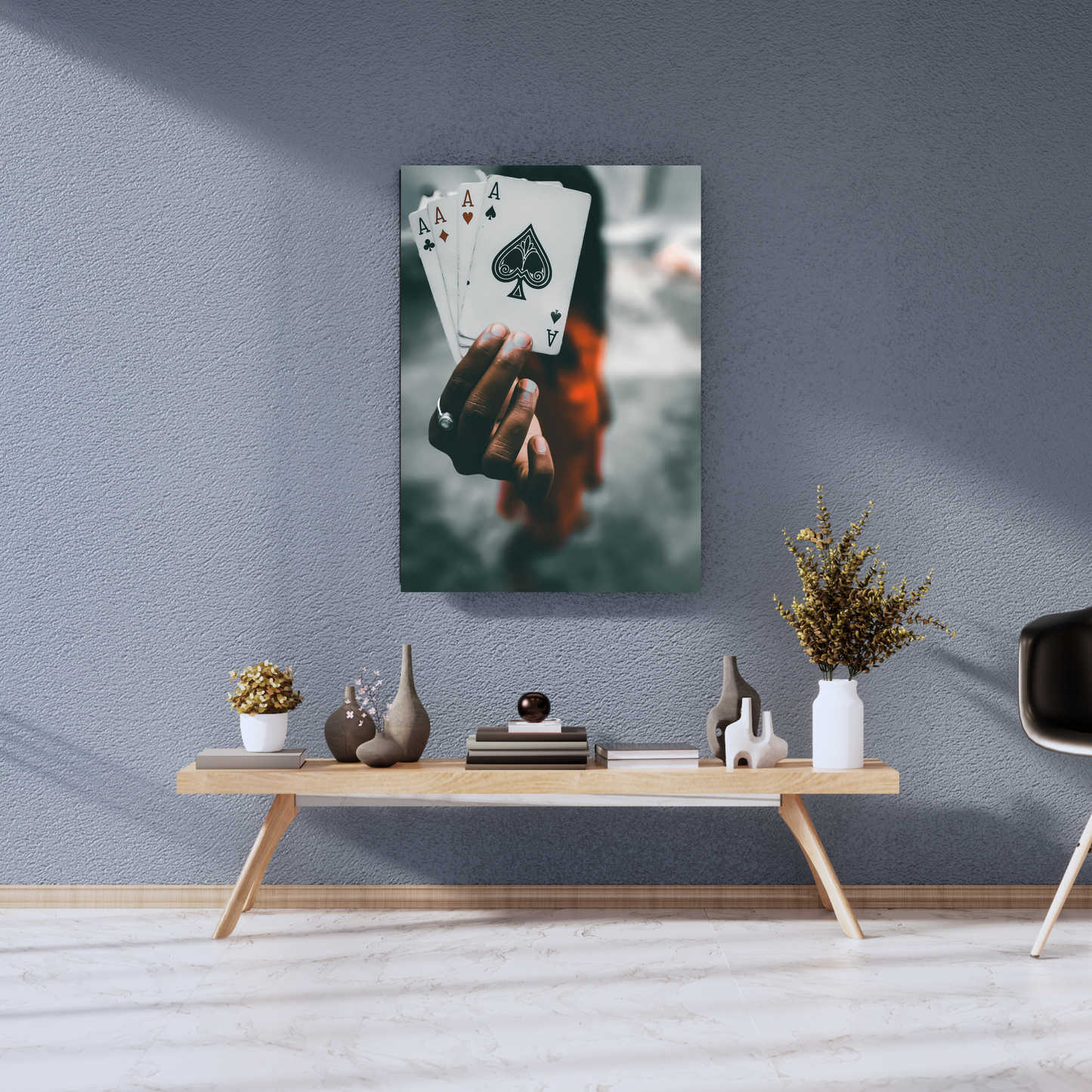 The Unbeatable Hand of a Silent Maverick: - Premium Metal Poster