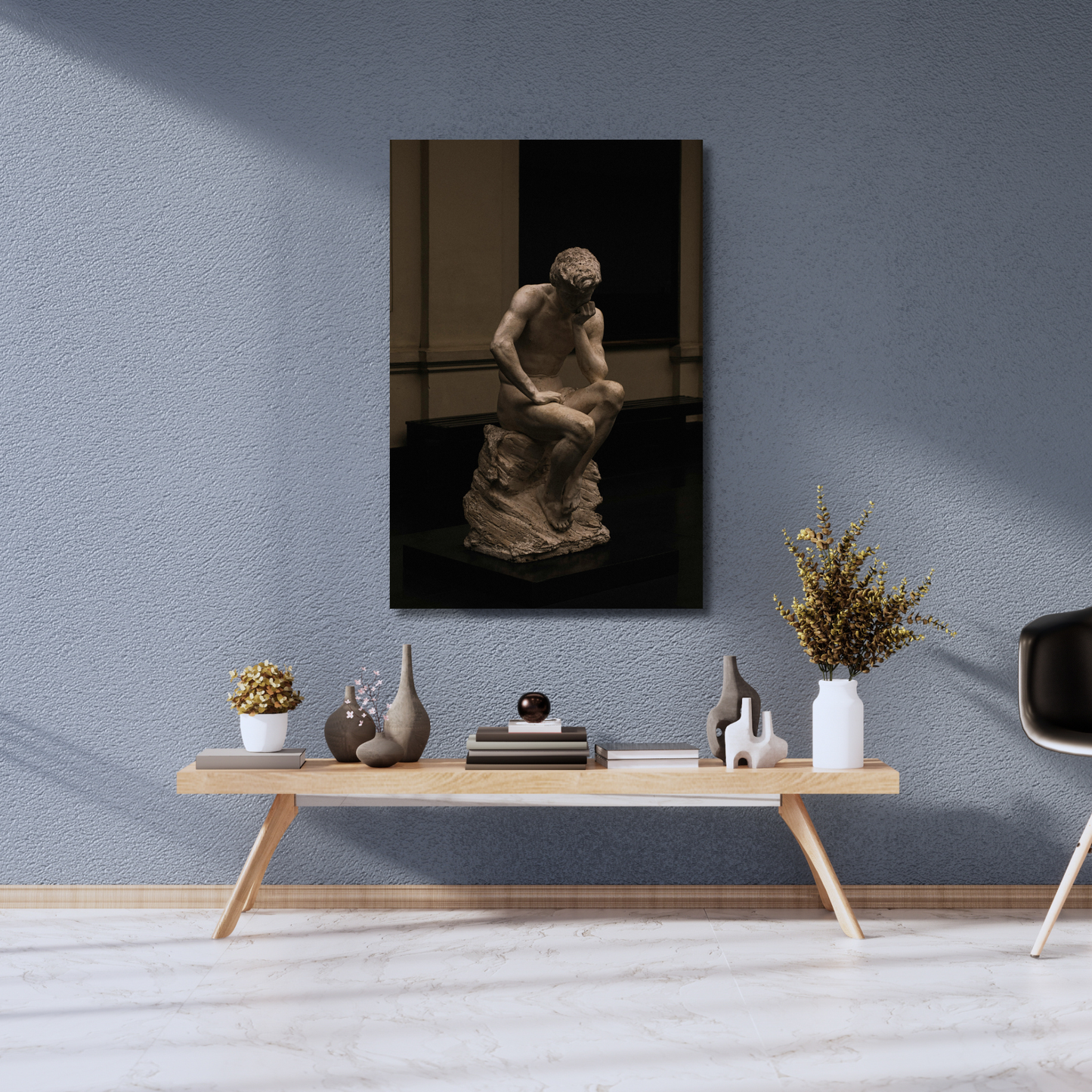 The Silent Philosopher – Premium Metal Poster