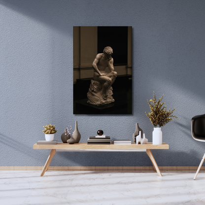 The Silent Philosopher – Premium Metal Poster