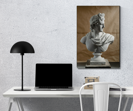 "Classic Majesty: Apollo Marble - Premium Metal Poster