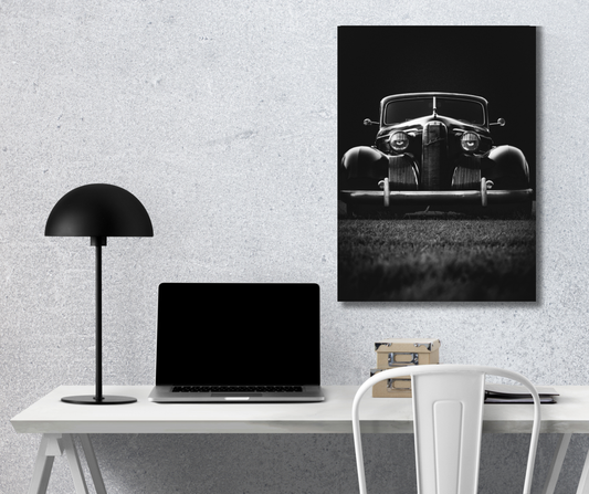 The Noir Classic: Midnight Phantom - Premium Metal Poster