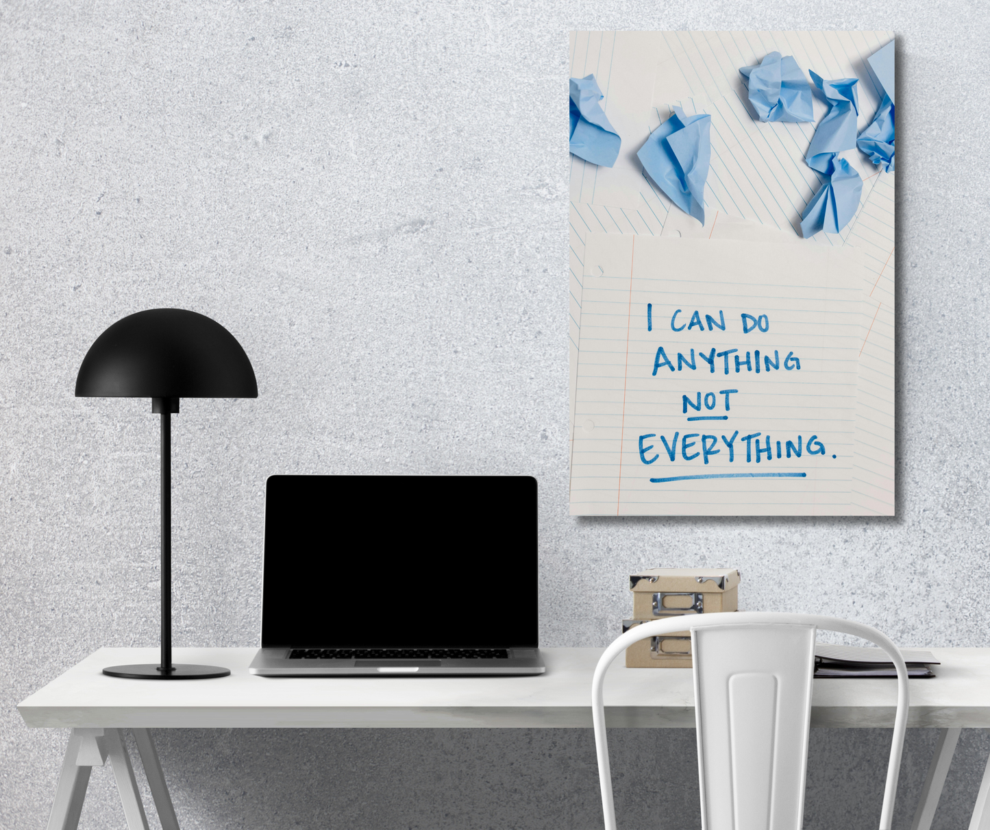 "Focus Quote: 'I Can Do Anything' - Premium Metal Poster