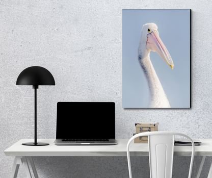 The Serene Majesty of the Coastal Skies - Premium Metal Poster