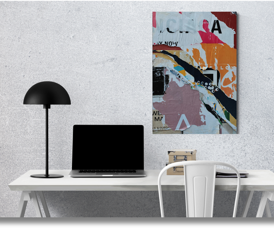 The Urban Echo of Torn Memories - Premium Metal Poster