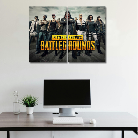 Battle Royale Squad: PUBG Survivors Split - Premium Metal Poster