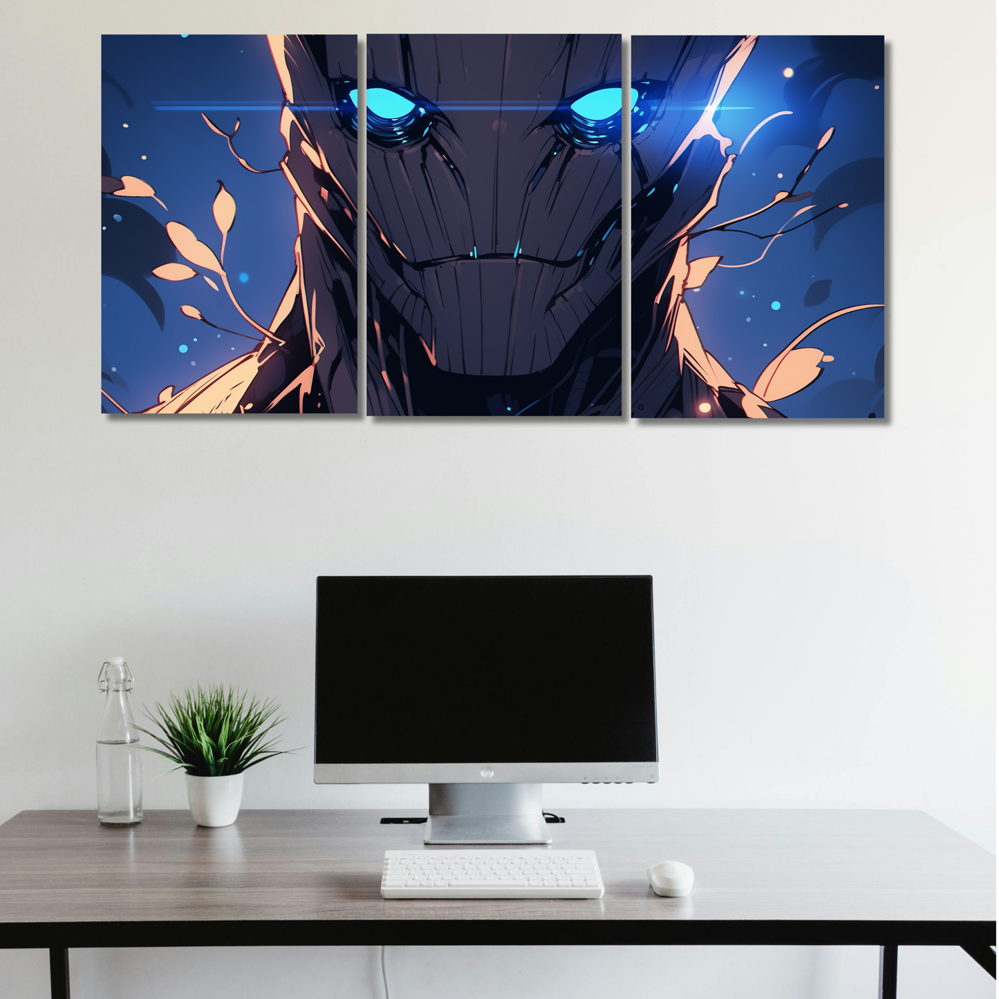 Titan: Cyber-Droid Aesthetic - Premium Metal Poster
