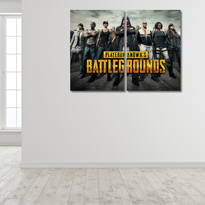 Battle Royale Squad: PUBG Survivors Split - Premium Metal Poster