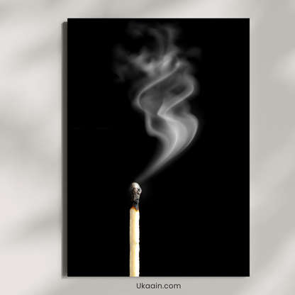 The Lingering Soul of a Dying Flame - Premium Metal Poster