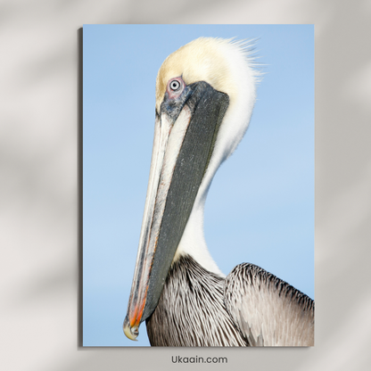 The Coastal Sentinel: A Study in Stillness - Premium Metal Poster