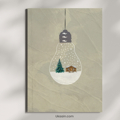 A Winter Wonderland Within a Bulb - Premium Metal Poster