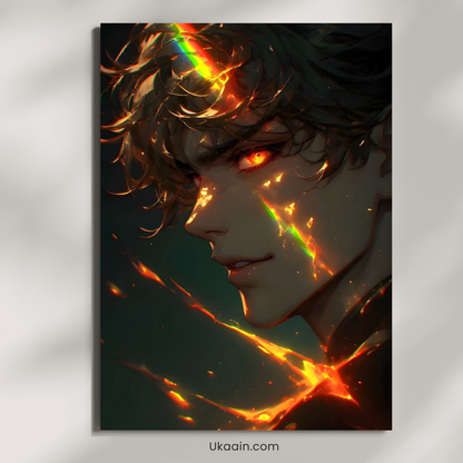 Spectral Spark: The Prism Soul - Premium Metal Poster