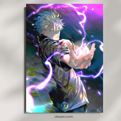 Hollow Purple Surge - Premium Metal Poster