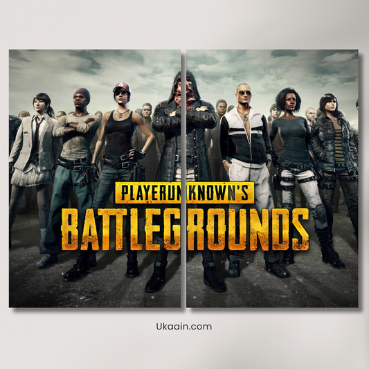 Battle Royale Squad: PUBG Survivors Split - Premium Metal Poster